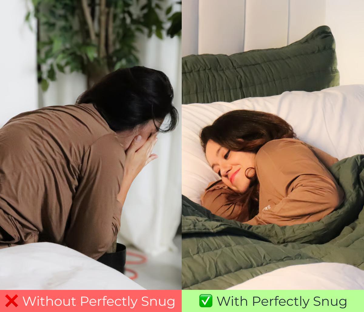 Without vs With Perfectly Snug