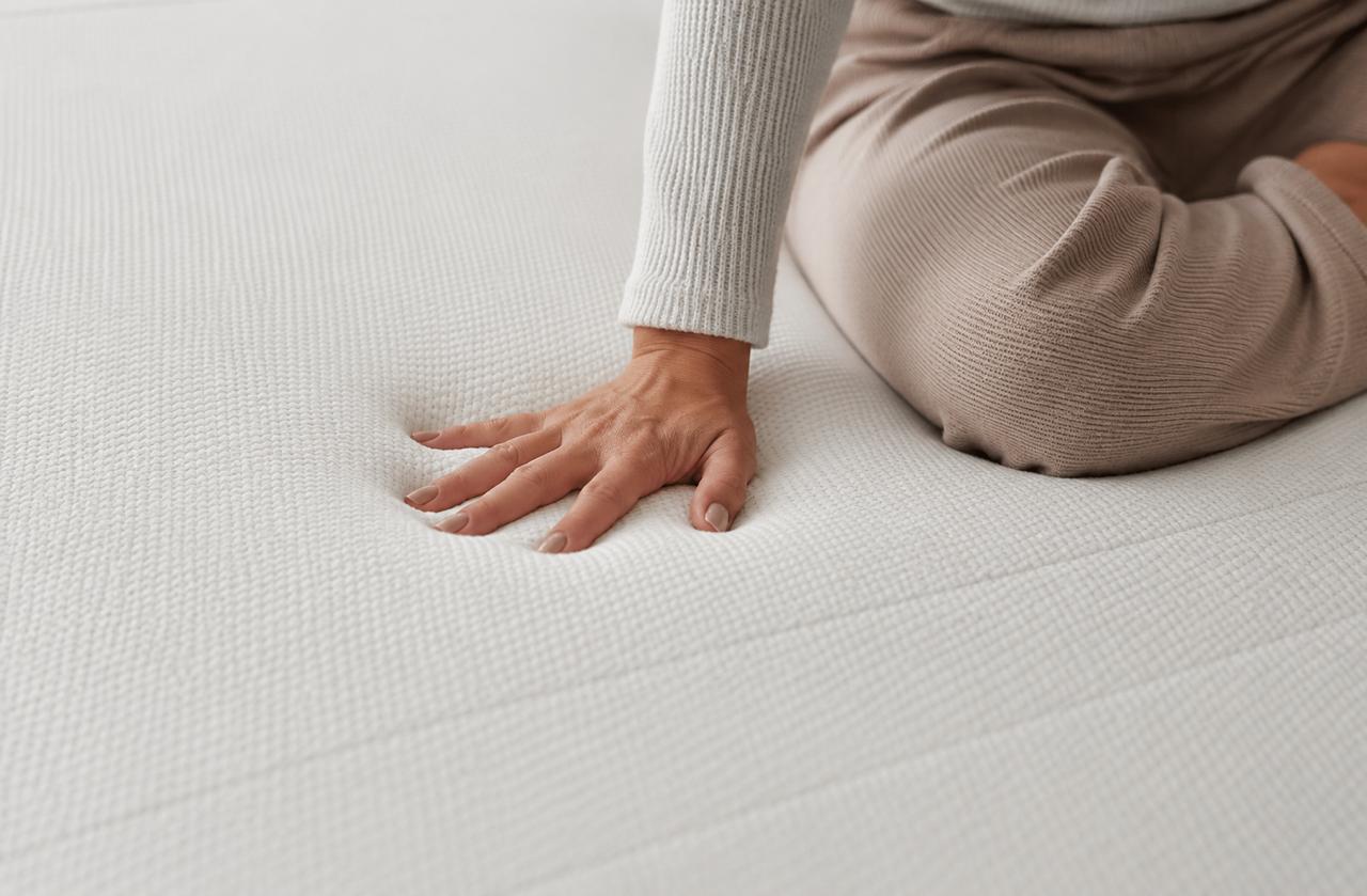 Tempur-Pedic TEMPUR-Adapt Plus Cooling memory foam topper on bed